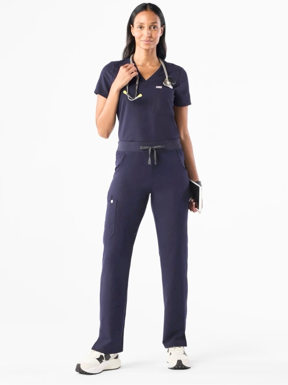 FIGS Women's Navy Kade - Straight-Leg Scrub Pant™ Size L